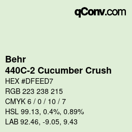 Farbcode: Behr - 440C-2 Cucumber Crush | qconv.com