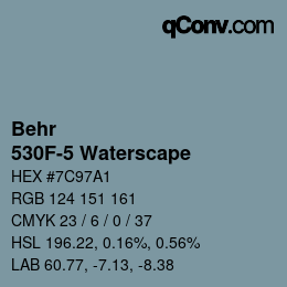 Farbcode: Behr - 530F-5 Waterscape | qconv.com