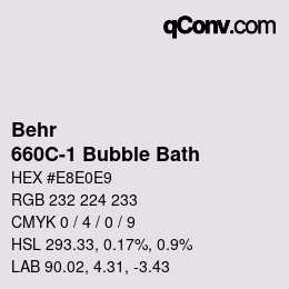 カラーコード: Behr - 660C-1 Bubble Bath | qconv.com