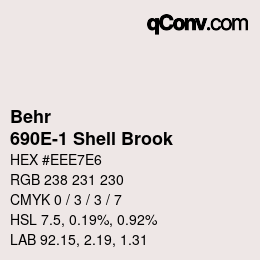 Código de color: Behr - 690E-1 Shell Brook | qconv.com