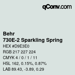 Color code: Behr - 730E-2 Sparkling Spring | qconv.com