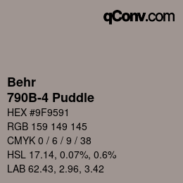 Color code: Behr - 790B-4 Puddle | qconv.com