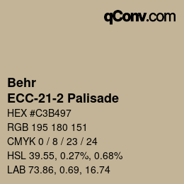 カラーコード: Behr - ECC-21-2 Palisade | qconv.com