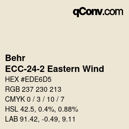 Color code: Behr - ECC-24-2 Eastern Wind | qconv.com