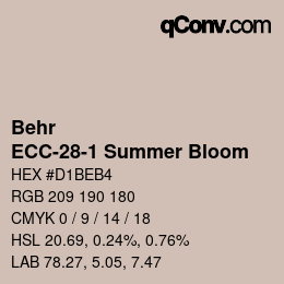 Código de color: Behr - ECC-28-1 Summer Bloom | qconv.com