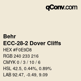 カラーコード: Behr - ECC-28-2 Dover Cliffs | qconv.com