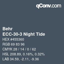 Color code: Behr - ECC-30-3 Night Tide | qconv.com