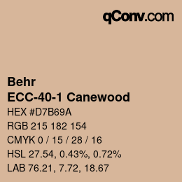 Color code: Behr - ECC-40-1 Canewood | qconv.com