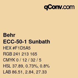 Color code: Behr - ECC-50-1 Sunbath | qconv.com