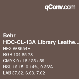 Farbcode: Behr - HDC-CL-13A Library Leather | qconv.com