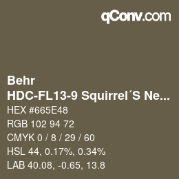 Farbcode: Behr - HDC-FL13-9 Squirrel´S Nest | qconv.com