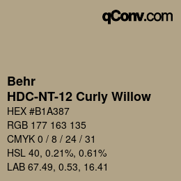 Color code: Behr - HDC-NT-12 Curly Willow | qconv.com