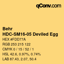 Código de color: Behr - HDC-SM16-05 Deviled Egg | qconv.com