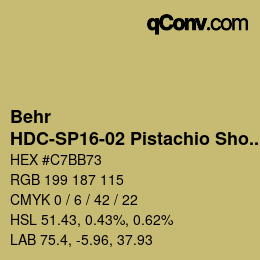 Farbcode: Behr - HDC-SP16-02 Pistachio Shortbread | qconv.com