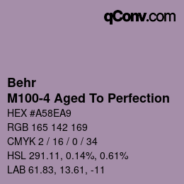 Color code: Behr - M100-4 Aged To Perfection | qconv.com