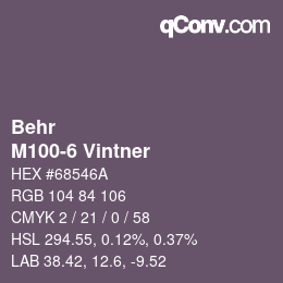 カラーコード: Behr - M100-6 Vintner | qconv.com