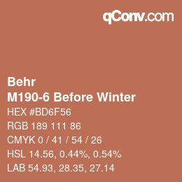 カラーコード: Behr - M190-6 Before Winter | qconv.com