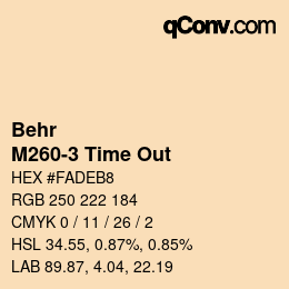 Farbcode: Behr - M260-3 Time Out | qconv.com