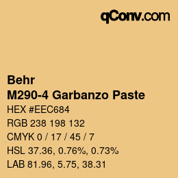 Color code: Behr - M290-4 Garbanzo Paste | qconv.com