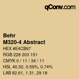 カラーコード: Behr - M320-4 Abstract | qconv.com