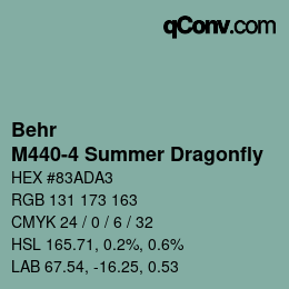 カラーコード: Behr - M440-4 Summer Dragonfly | qconv.com