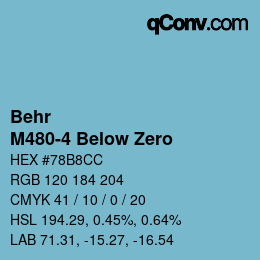 Color code: Behr - M480-4 Below Zero | qconv.com