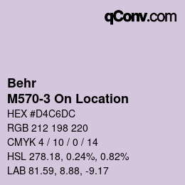 Farbcode: Behr - M570-3 On Location | qconv.com