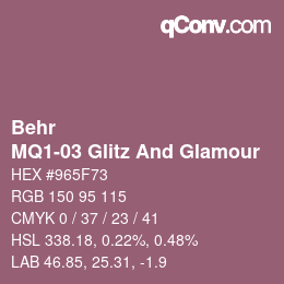 カラーコード: Behr - MQ1-03 Glitz And Glamour | qconv.com