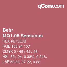 Farbcode: Behr - MQ1-06 Sensuous | qconv.com