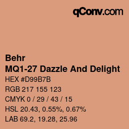 Color code: Behr - MQ1-27 Dazzle And Delight | qconv.com