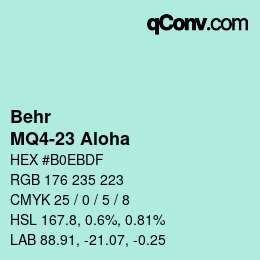 Code couleur: Behr - MQ4-23 Aloha | qconv.com