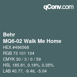 Farbcode: Behr - MQ6-02 Walk Me Home | qconv.com