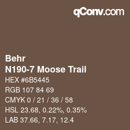 Color code: Behr - N190-7 Moose Trail | qconv.com