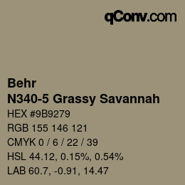 カラーコード: Behr - N340-5 Grassy Savannah | qconv.com