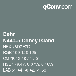 Color code: Behr - N440-5 Coney Island | qconv.com