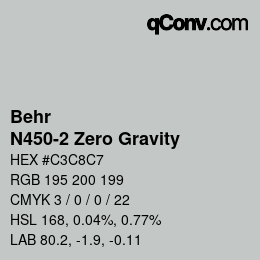 Color code: Behr - N450-2 Zero Gravity | qconv.com