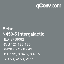 Farbcode: Behr - N450-5 Intergalactic | qconv.com