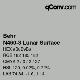 カラーコード: Behr - N460-3 Lunar Surface | qconv.com