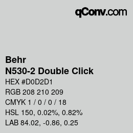 Color code: Behr - N530-2 Double Click | qconv.com