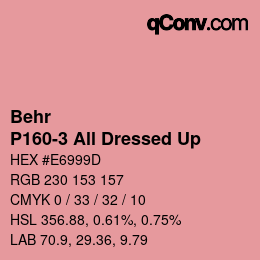 Color code: Behr - P160-3 All Dressed Up | qconv.com