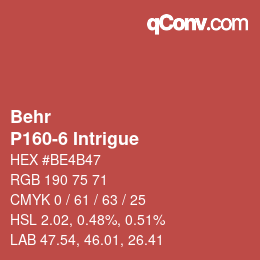 カラーコード: Behr - P160-6 Intrigue | qconv.com