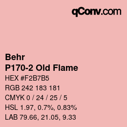 カラーコード: Behr - P170-2 Old Flame | qconv.com