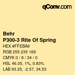 Farbcode: Behr - P300-3 Rite Of Spring | qconv.com