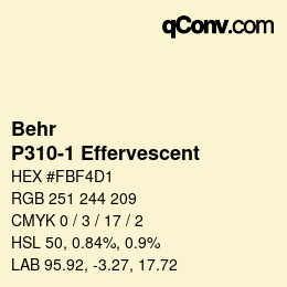 Color code: Behr - P310-1 Effervescent | qconv.com