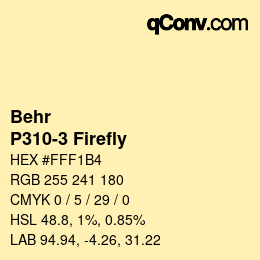 Color code: Behr - P310-3 Firefly | qconv.com