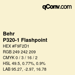 カラーコード: Behr - P320-1 Flashpoint | qconv.com