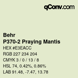 Color code: Behr - P370-2 Praying Mantis | qconv.com