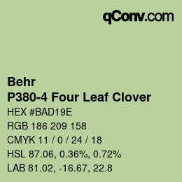 Farbcode: Behr - P380-4 Four Leaf Clover | qconv.com