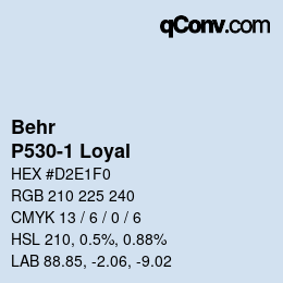 Farbcode: Behr - P530-1 Loyal | qconv.com