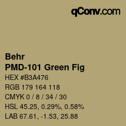 Color code: Behr - PMD-101 Green Fig | qconv.com